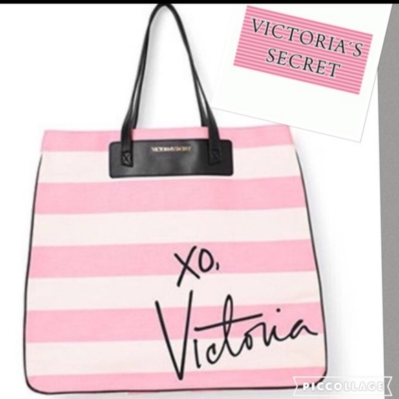 Victoria's Secret Handbags - NWT Victoria's Secret striped tote